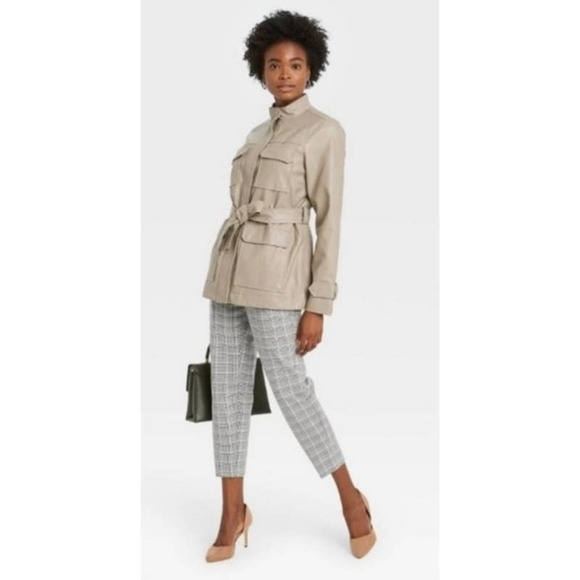 Anorak Faux Leather Jacket-XL - Picture 3 of 8